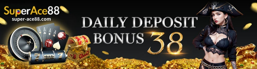 Deposit daily and get bonus 38