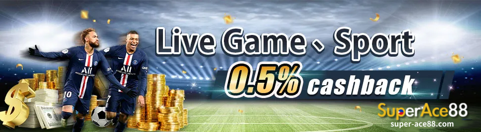 Do you want to get SuperAce88 com Live Game and Sport 0.5% cashback?